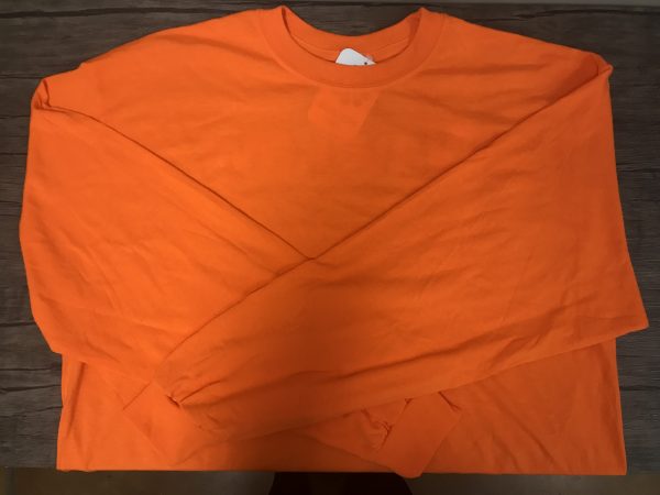 Orange Nawkaw Long-sleeve Crew Shirt